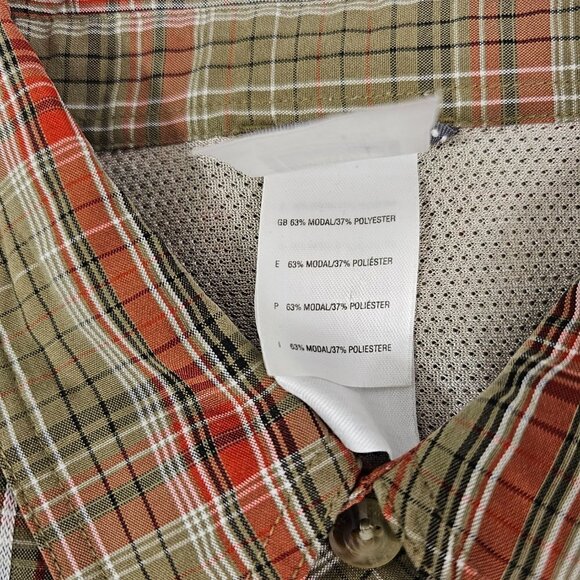 The North Face Men’s Size Large Plaid Button Casual Outdoor Short Sleeve Shirt - Picture 12 of 16